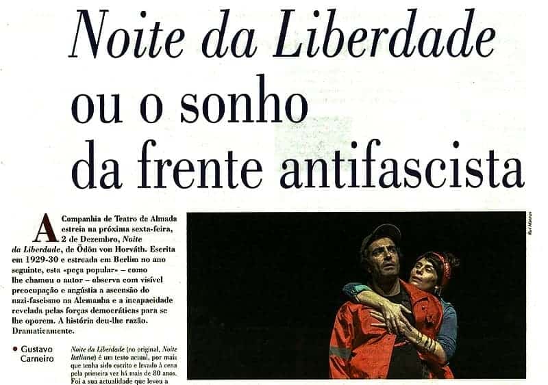 Noite da Liberdade ou o sonho da frente antifascista