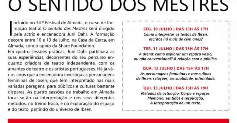 Juni Dahr dirige formação no Festival de Almada