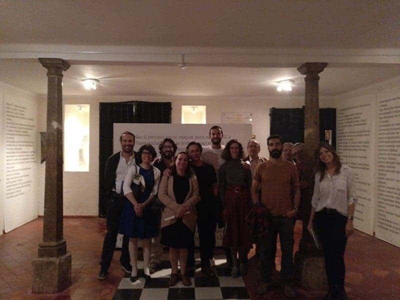Equipa artística do espectáculo Nathan, o sábio visita Museu Maçónico Português